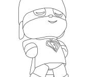 Coloriage Le Super-h&eacute;ros Pocoyo pour gar&ccedil;on