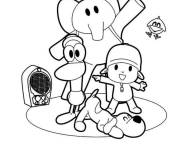 Coloriage Les personnages de Pocoyo