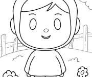 Coloriage Nina mignonne de Pocoyo
