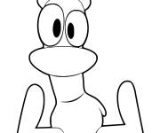 Coloriage et dessins gratuit Personnage Pato de cartoon Pocoyo à imprimer