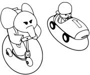 Coloriage Pocoyo et Elly de Pocoyo