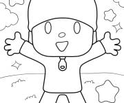 Coloriage Pocoyo kawaii