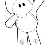 Coloriage Portrait de l'&eacute;l&eacute;phant Elly