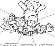 Coloriage Poster de Pocoyo imprimable