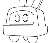 Coloriage Roberto le robot de compagnie de Pocoyo