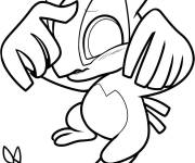 Coloriage Chibi Lugia Pok&eacute;mon