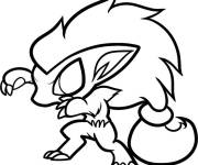 Coloriage Chibi Pok&eacute;mon Zoroark