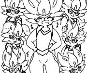 Coloriage Cinderace de Popular Pok&eacute;mon
