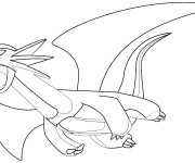 Coloriage Dragon Légendaire de pokémon