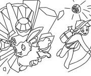 Coloriage Eevee Pok&eacute;mon Terastal phenomenon