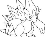 Coloriage Le Pok&eacute;mon Alola Sablaire