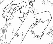 Coloriage Le Pok&eacute;mon Blaziken