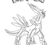 Coloriage Le Pok&eacute;mon Dialga