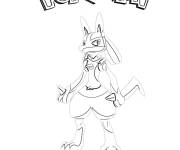 Coloriage Le Pok&eacute;mon Lucario
