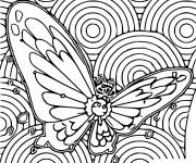 Coloriage Le Pok&eacute;mon Papilusion
