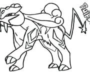 Coloriage Le Pok&eacute;mon Raikou
