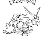 Coloriage Le Pok&eacute;mon Rayquaza