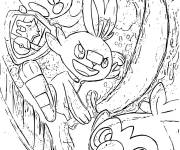 Coloriage Les Pok&eacute;mons de Galar