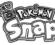 Coloriage Logo de Pokemon snap