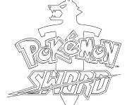 Coloriage Logo de Pokemon Sword