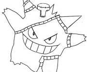 Coloriage Mega Banette Pok&eacute;mon Gengar