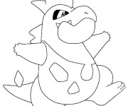 Coloriage Mignon Bébé Dragon de Pokémon