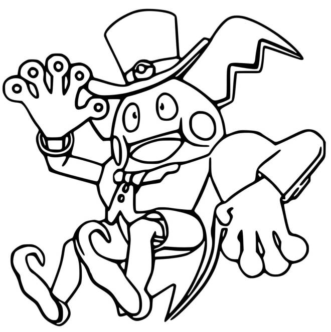 Coloriage et dessins gratuits Mr Mime magicien de Pokémon Unite à imprimer