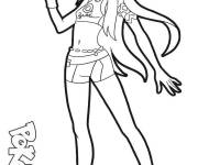 Coloriage Nessa Pok&eacute;mon &Eacute;p&eacute;e et Bouclier