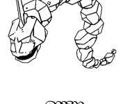 Coloriage Onix Pok&eacute;mon