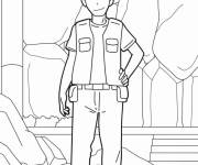 Coloriage Personnage Brock de Pok&eacute;mon