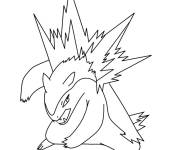 Coloriage Pok&eacute;mon au combat
