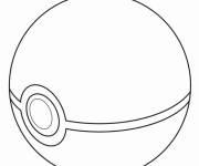 Coloriage Pok&eacute;mon Balle facile