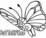 Coloriage Pok&eacute;mon Butterfree