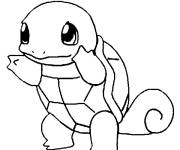 Coloriage et dessins gratuit Pokémon Carapuce à imprimer