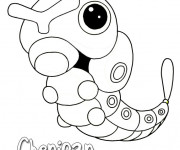 Coloriage Pokemon Chenipan
