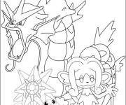 Coloriage Pok&eacute;mon de type EAU 