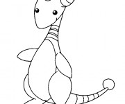 Coloriage Pokémon dragon en couleur