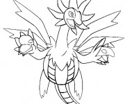 Coloriage Pokemon Dragon facile pour coloriage