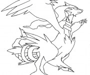 Coloriage Pokémon Dragon Reshiram