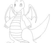 Coloriage Pok&eacute;mon Dragonite