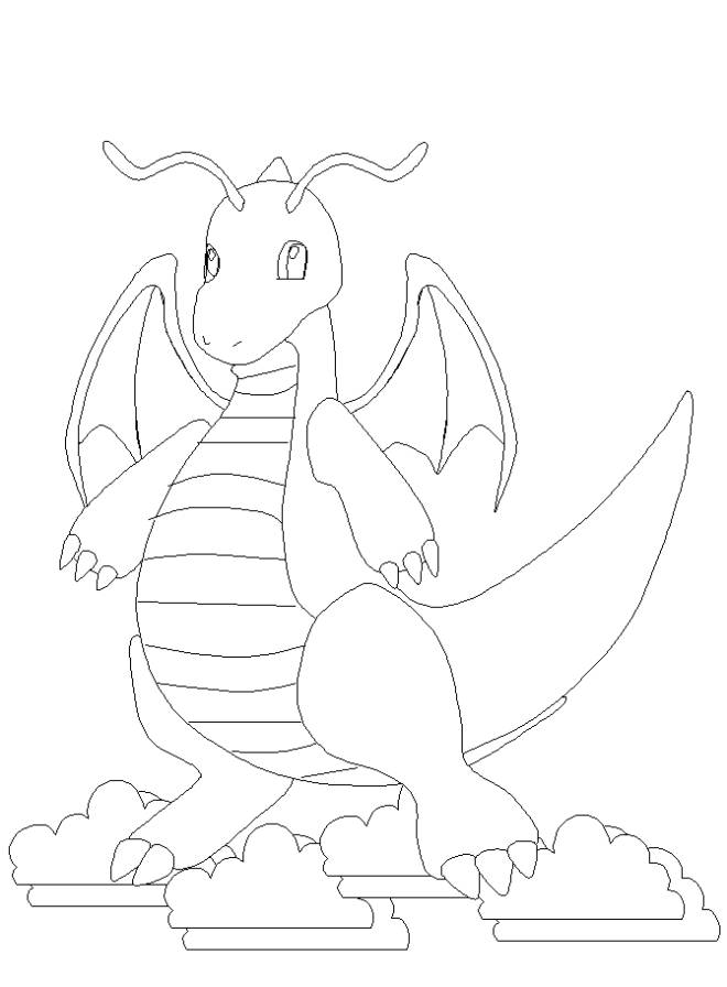 Coloriage et dessins gratuits Pokémon Dragonite à imprimer
