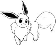 Coloriage Pok&eacute;mon Eevee mignonne