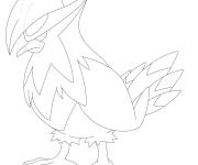 Coloriage Pok&eacute;mon Etouraptor