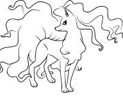 Coloriage Pok&eacute;mon Feunardalola