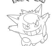 Coloriage Pok&eacute;mon Gengar