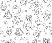 Coloriage Pok&eacute;mon Glaces Adulte