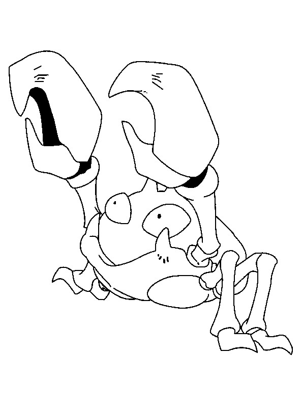 Coloriage et dessins gratuits Pokémon Krabby à imprimer