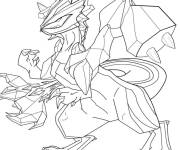 Coloriage Pok&eacute;mon l&eacute;gendaire Zekrom
