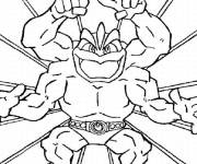 Coloriage Pok&eacute;mon Mackogneur facile
