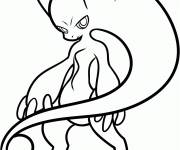 Coloriage Pok&eacute;mon Mewtwo HD